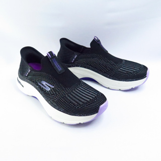 Skechers MAX CUSHIONING 女跑鞋 瞬穿 套入式 128924BKPR 黑x紫