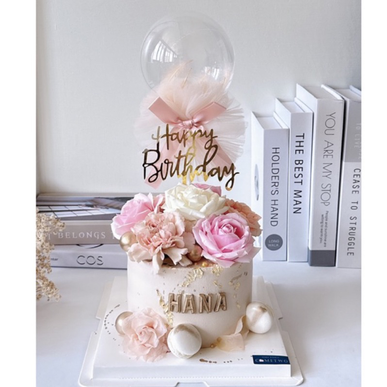 ［COMETWO] 花藝蛋糕 氣球 情人節蛋糕 仙女蛋糕 網美蛋糕 鮮花蛋糕 客製蛋糕 台中蛋糕