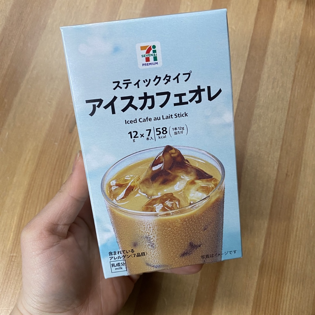 [代多家] ⚡現貨 日本 7-11 夏季限定 沖泡式 冰拿鐵咖啡歐蕾 7入/盒