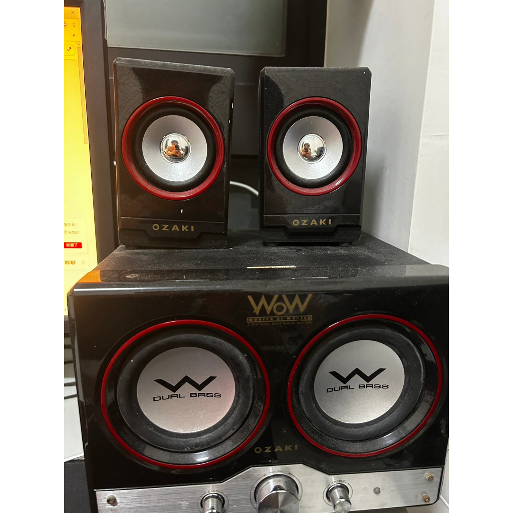 台南可面交更優惠OZAKI WOW 2.2雙炮享樂機重低音WW440天子御用專機 二手 功能都還正常