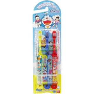 🍀怡林藥局🍀BANDAI-日本製-哆啦A夢牙刷-3入(3歲以上) 兒童牙刷 小刷頭
