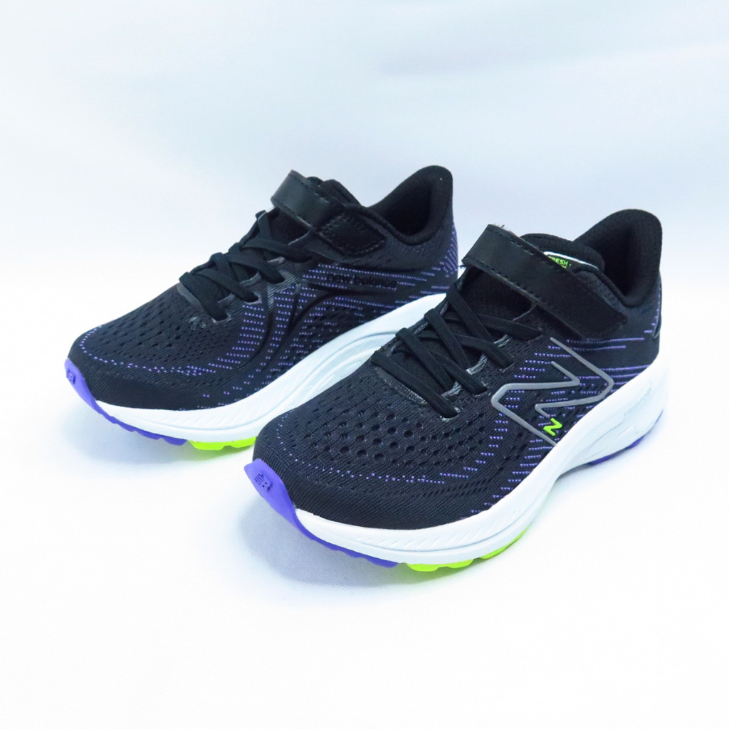 New Balance 860 中童 運動鞋 魔鬼氈 W寬楦 PA860Q13 黑x白【iSport愛運動】