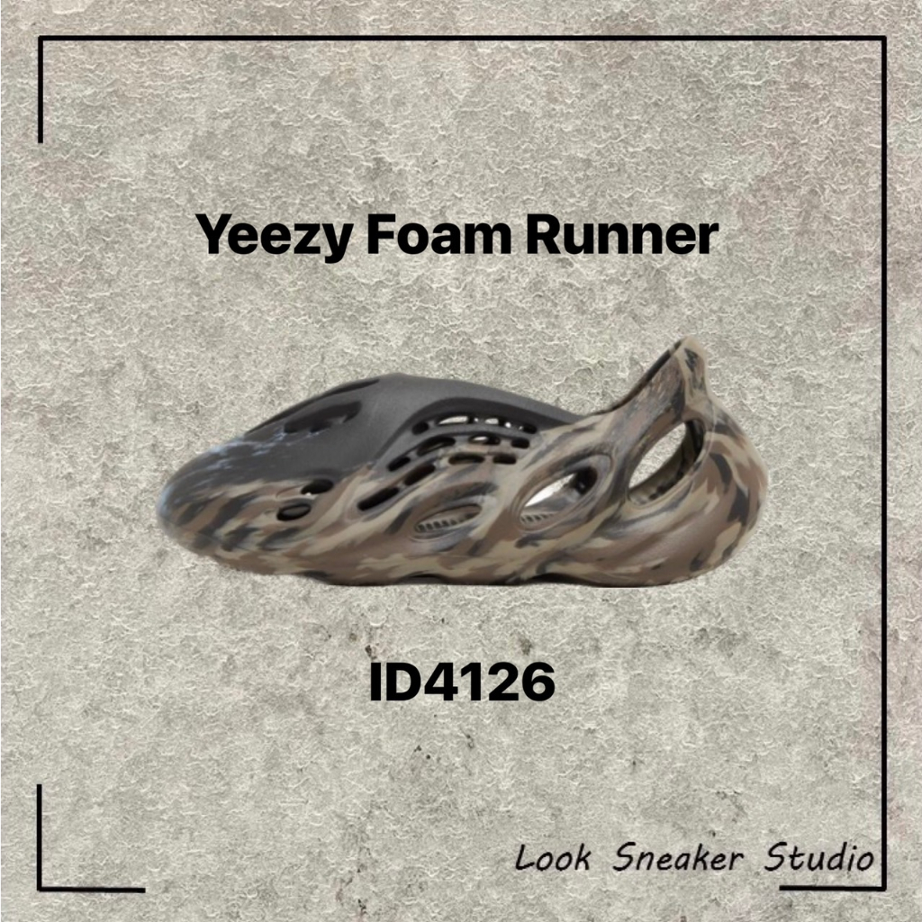 路克 Look👀 adidas Yeezy Foam 椰子 肯爺 涼拖鞋 洞洞鞋 渲染 黑藍咖 ID4126