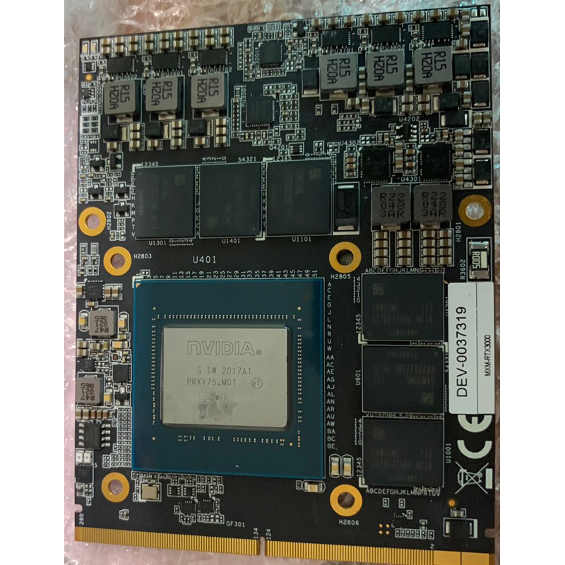NVIDIA Quadro RTX 3000 Mobile 6GB MXM 顯示卡