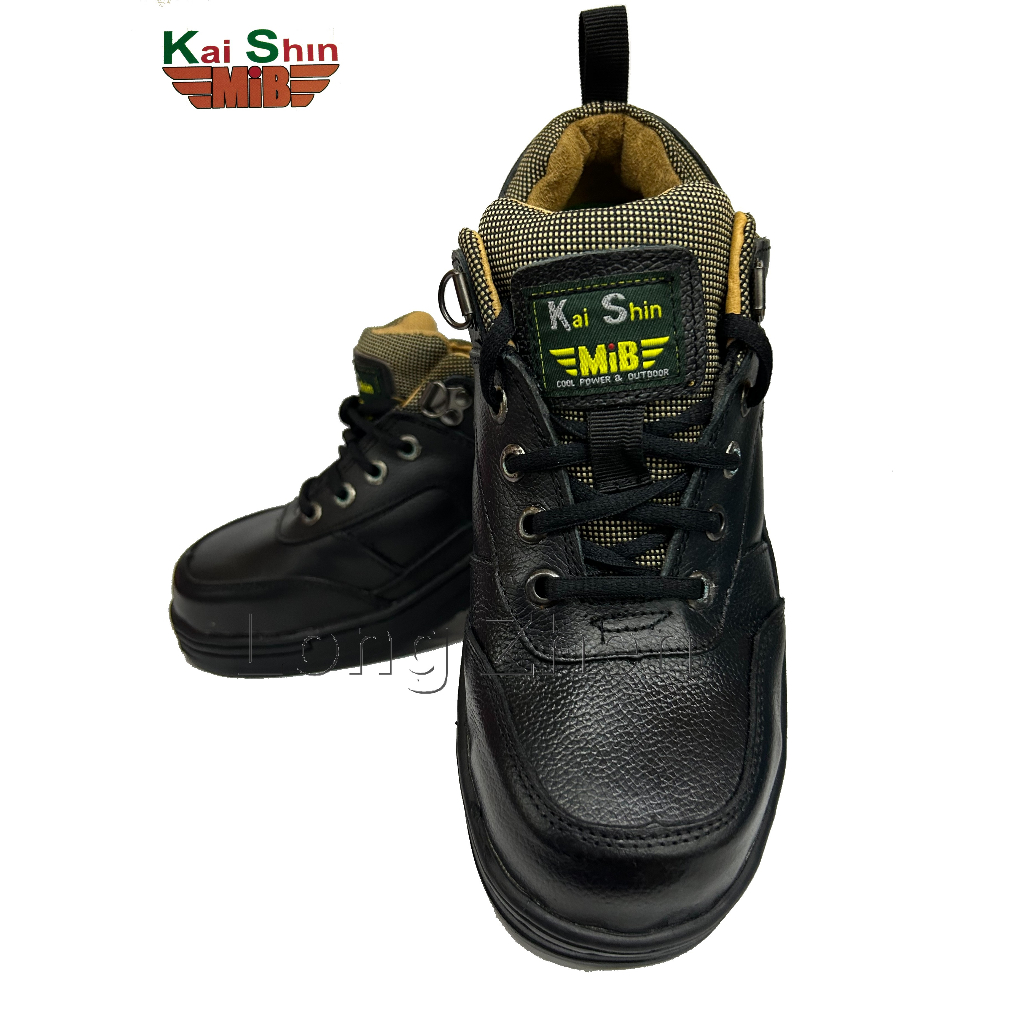出清品零碼黑色鋼頭安全鞋M-PLU506Q01