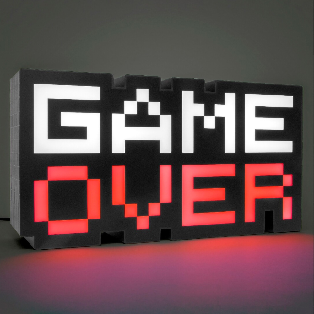 【Paladone UK 】Game Over 遊戲完結造型燈 小夜燈