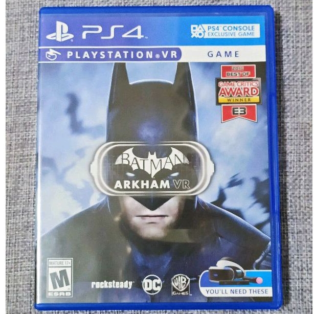 【沛沛電道⚡】PS4 VR專用 蝙蝠俠 阿卡漢 Batman: Arkham 英文版 可面交 遊戲片