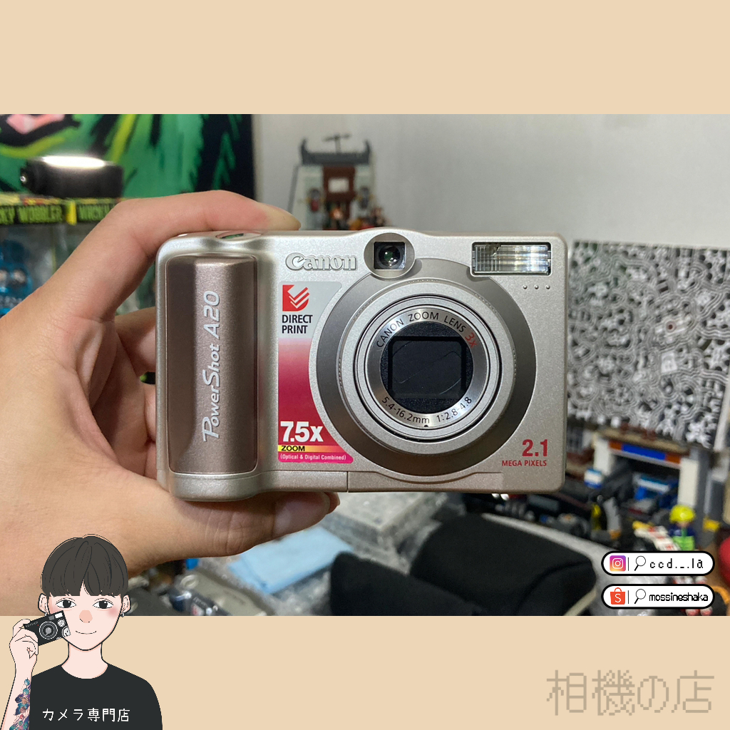 〈相機の店〉📷 佳能 Canon PowerShot A20 復古Y2K CCD相機 原盒配件齊 [A級] (現貨)