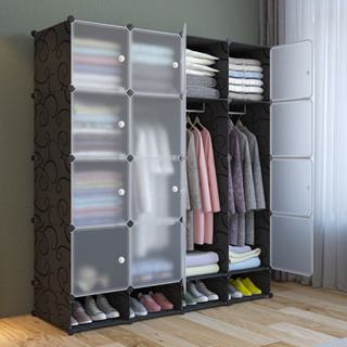 簡易衣櫃 收納組裝 塑料收納櫃 現代簡約衣櫃置物 臥室衣櫥