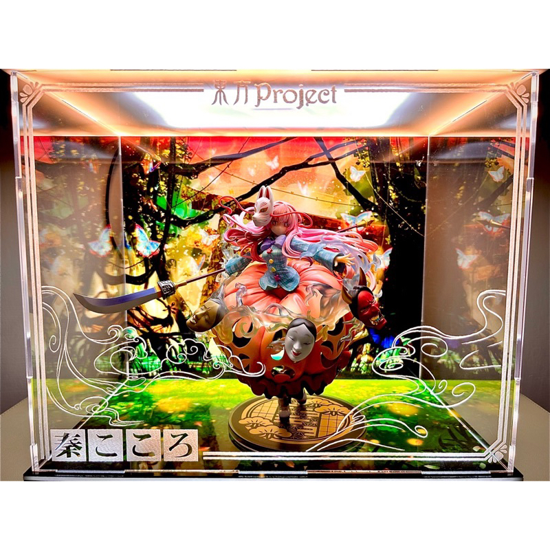 《Yao 挖寶趣》quesq 東方Project 東方心綺樓 表情豐富的撲克臉 秦心  1/8 PVC公仔 專用展示盒