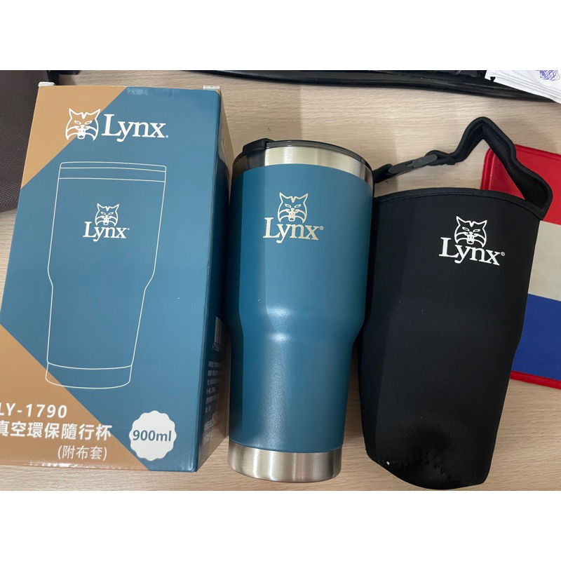 三陽股東會紀念品Lynx 真空環保隨行杯 附手提布套 900ml 冰霸杯
