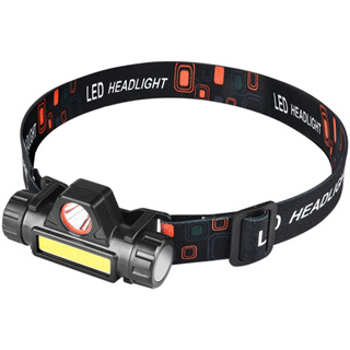LED頭燈 USB充電 兩段模式 聚焦 散光 附磁鐵強光頭燈 戶外/露營 磁鐵工作燈 手電筒