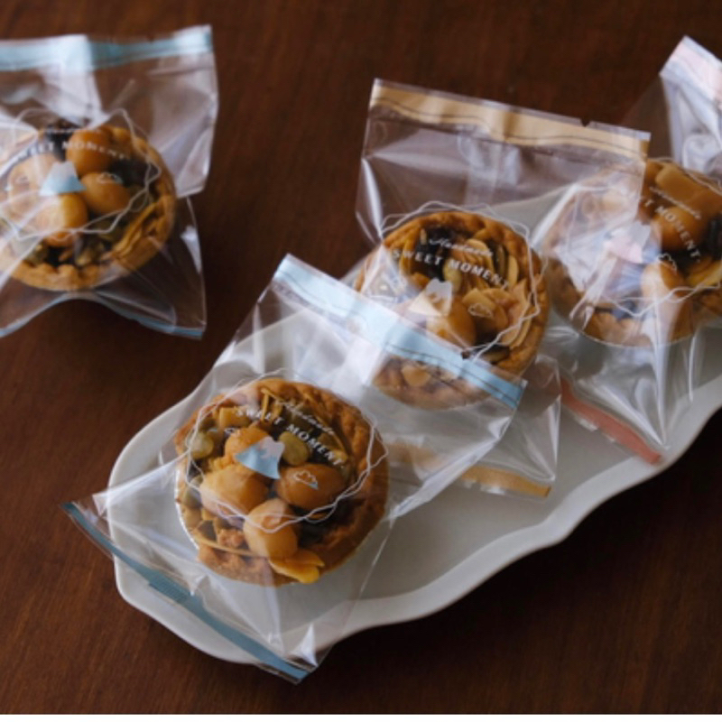 【麥歡樂】台灣製 富士小鎮點心袋  12*8.5公分 餅乾 豆塔 米香 布列塔尼 雪Q餅 包裝袋 機封袋【烘焙材料】