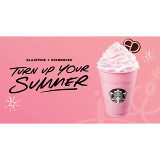 💗現貨💗全新💗星巴克 BLACKPINK 聯名限定版星冰樂套組 💗全新品💗附贈粉紅紙袋及杯套💗
