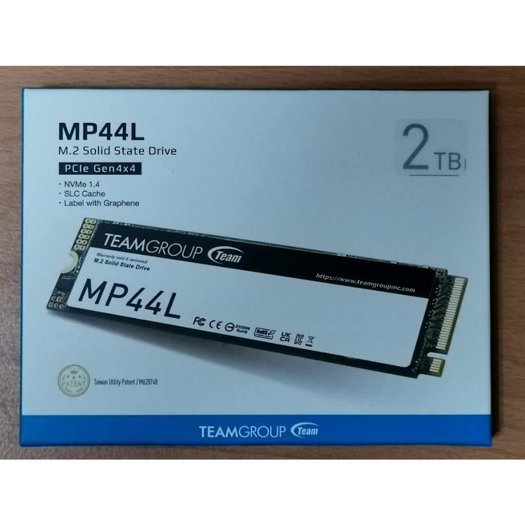 TEAM 十銓 MP44L 2TB M.2 PCIe 4.0 SSD 固態硬碟