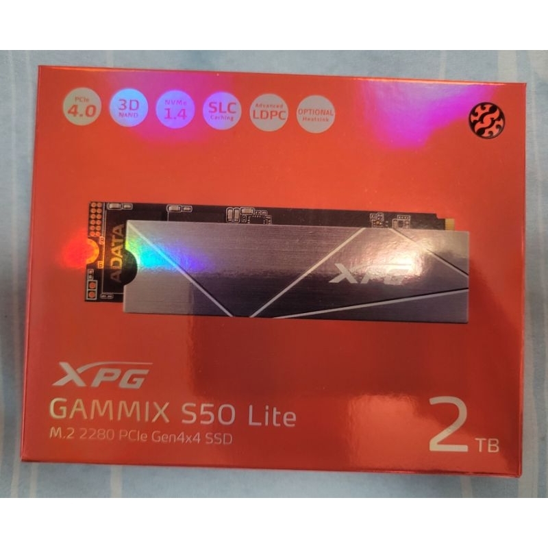 二手 威剛 XPG GAMMIX S50 Lite PCIe Gen4x4 2TB 固態硬碟