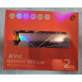 二手 威剛 XPG GAMMIX S50 Lite PCIe Gen4x4 2TB 固態硬碟