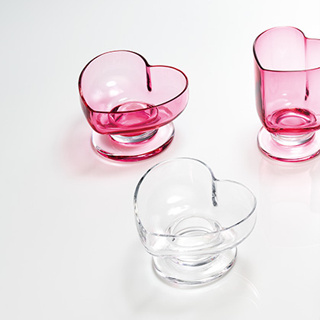 【日本廣田硝子】心型點心杯-共2色《WUZ屋子》玻璃杯 甜點杯 飲料杯 送禮 愛心杯 水杯 果汁杯 優格杯