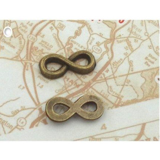古銅色小8字吊飾∼13*6mm …一份8個10元