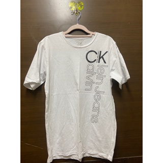CK 大logo字母白T 尺寸XL