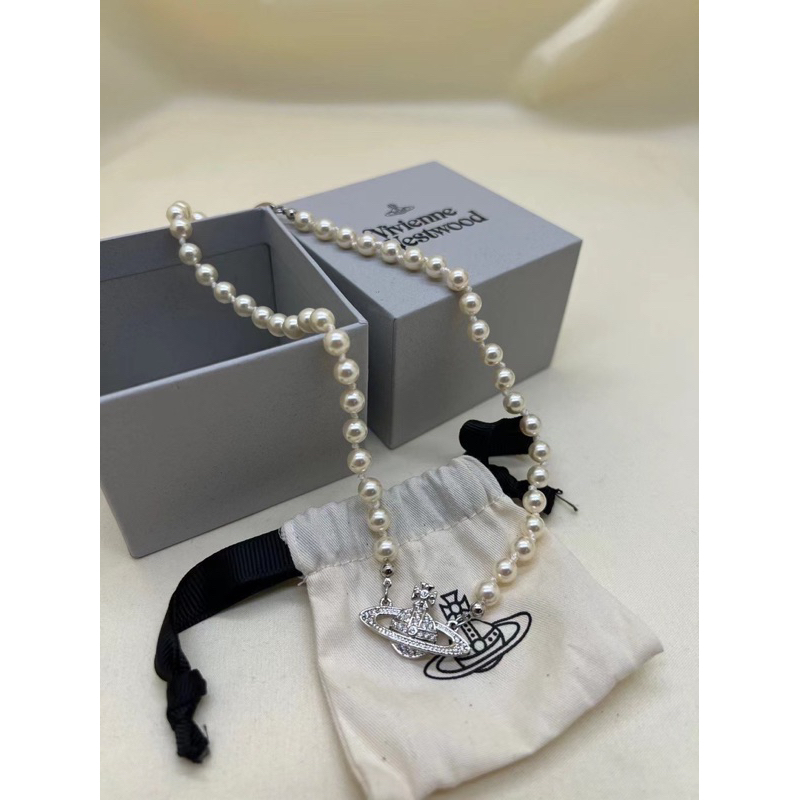 🔥卡拉國內外代購🔥預購 Vivienne Westwood 珍珠項鍊 項鍊 墜飾土星