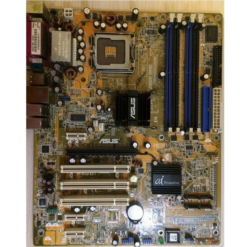 ASUS 華碩 P5GD1 PRO 主機板、775腳位、DDR400記憶體、PCI-E顯示介面、附擋板、測試良品