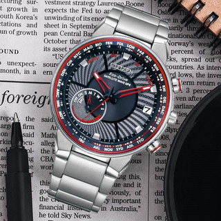 CITIZEN星辰 GENT'S系列 光動能 GPS衛星對時萬年曆多功能腕錶 44mm/CC3031-51E