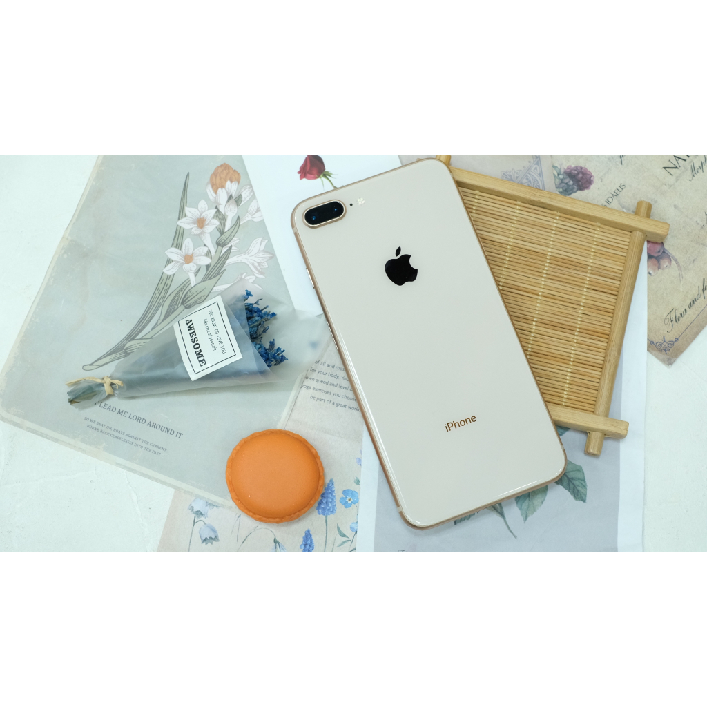 🧸iPhone 8 Plus 256G 金 電池100% 無盒裝 有配件