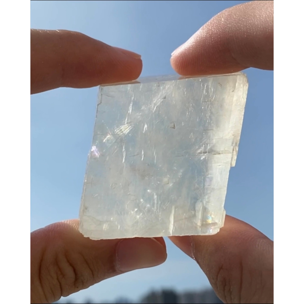《憶寶珍藏》GIS14 天然原礦 廣西 冰洲石 方解石 Calcite 原礦 礦物 標本 礦標 礦石 水晶 水晶原礦