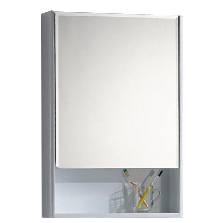 【KARNS】PVC發泡板單門鏡櫃下開放、吊櫃、收納置物櫃、浴室鏡