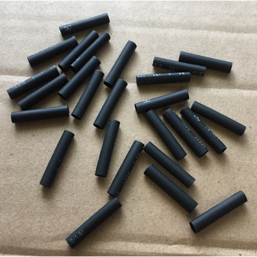 【IF】(100個)黑色熱縮套管, 直徑2mm/4mm,長度12mm/20mm,HEAT TUBE