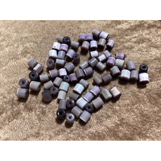 DIY 5mm 暗紫色系 貓眼石 貓眼珠 圓柱柱 少量現貨 髮飾 項鍊 手鍊 編繩 吊飾 $15/15顆