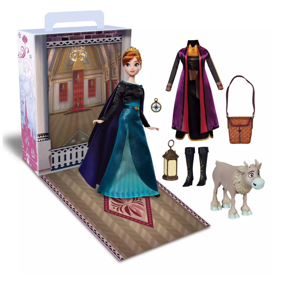 預購🚀美國正貨🚀 美國迪士尼 Frozen Anna 冰雪奇緣安娜公主 娃娃 盒裝玩具 扮家家酒 公仔 禮盒 可變裝娃娃