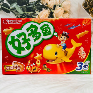 好麗友 好魚多 盒裝 海洋生物造型餅乾 海苔風味/烤蝦風味