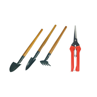 SUMIO 園藝工具-3件迷你園藝工具組+剪刀 多肉植物