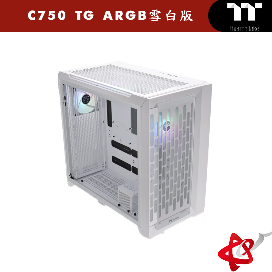 Thermaltake 曜越 勁透 CTE C750 TG ARGB雪白版 高直立式機殼