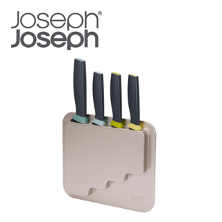 英國Joseph Joseph 可壁掛刀具四件組含收納架