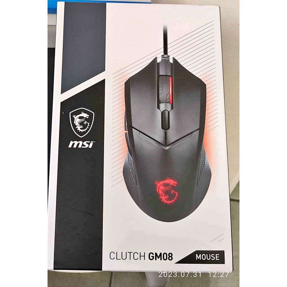 全新 保固2024.7月 【MSI 微星】Clutch GM08 電競滑鼠