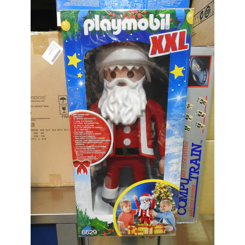 中古品 playmobil XXL 6629 Santa Claus 摩比 聖誕老人 65公分 聖誕老公公 B546