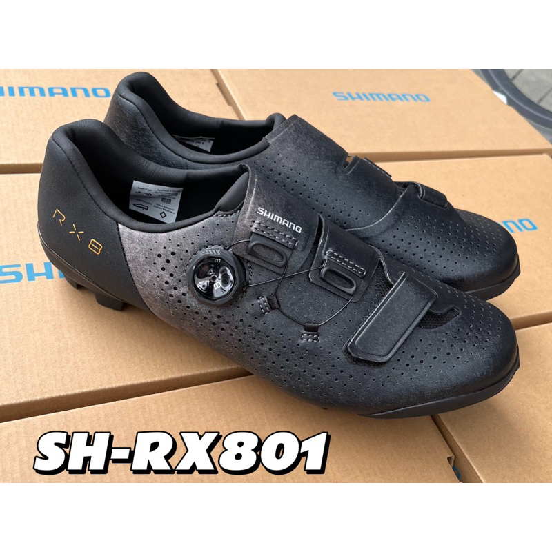 拜客先生－【SHIMANO 】現貨 SH-RX801 SPD 自行車卡鞋 越野車 礫石 黑色 / 銀色 (男款)