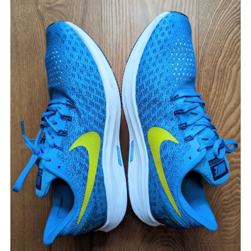 品相優逸品 Nike Air Zoom Pegasus 35 藍白黃勾 男款跑鞋 慢跑鞋 網面透氣 休閒運動鞋