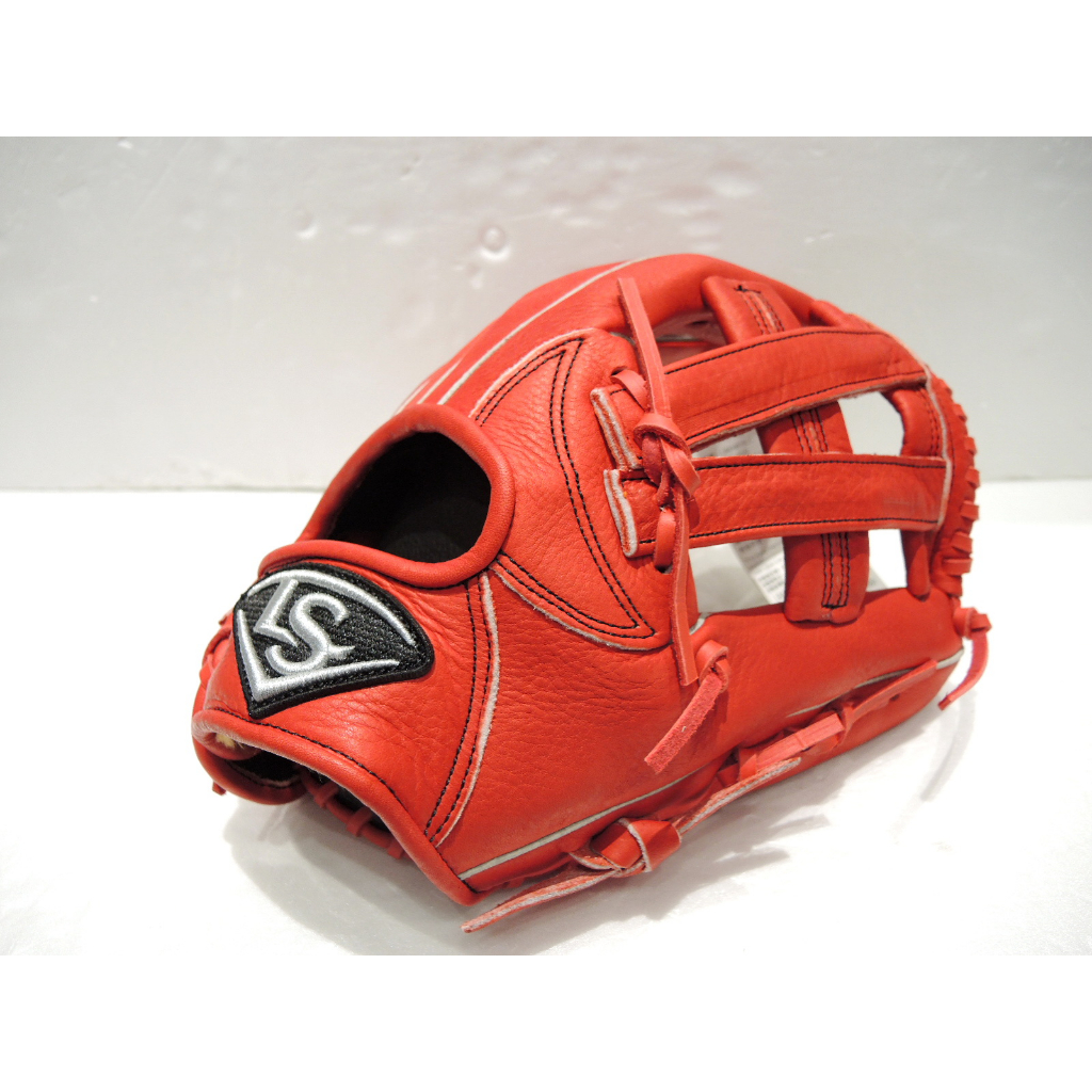 Louisville slugger 路易斯威爾 EZ系列 即戰力 全牛皮 棒壘球手套 V字檔 紅 LB43401SC3