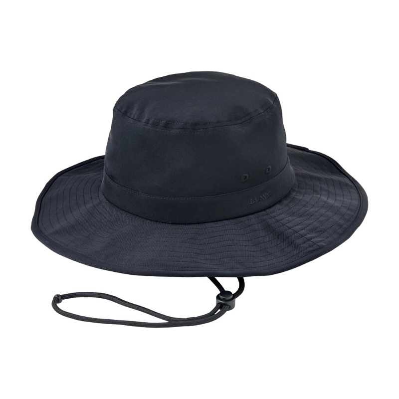 ◎百有釣具◎GAMAKATSU LUXXE LE-9017 防潑水漁夫帽 黑色~優質棉斜紋布一樣柔軟舒適，並具有拒水性。