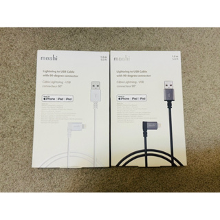 moshi 90度彎頭Lightning to USB 傳輸線(1.5m) （全新）