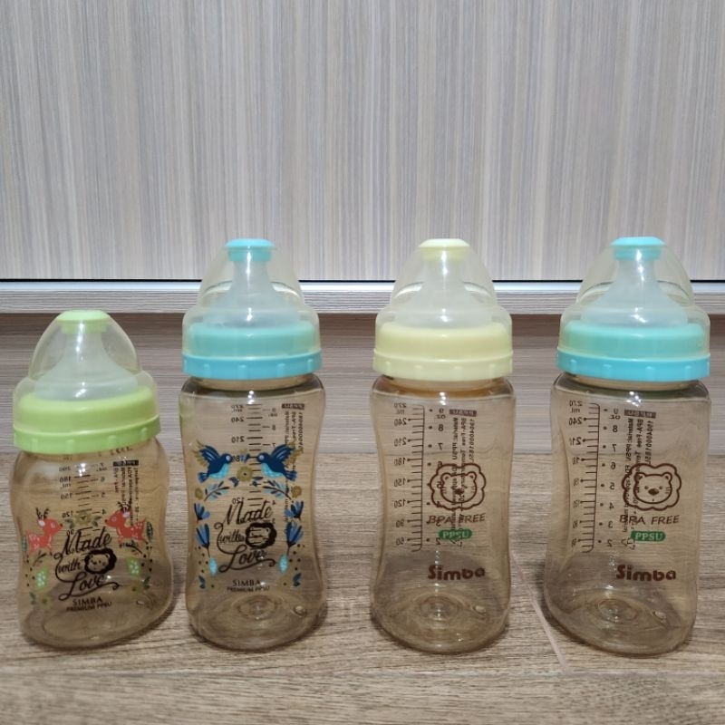 《二手奶瓶》Simba小獅王蘿蔓寬口PPSU寬口玻璃奶瓶180ml/200ml/270ml