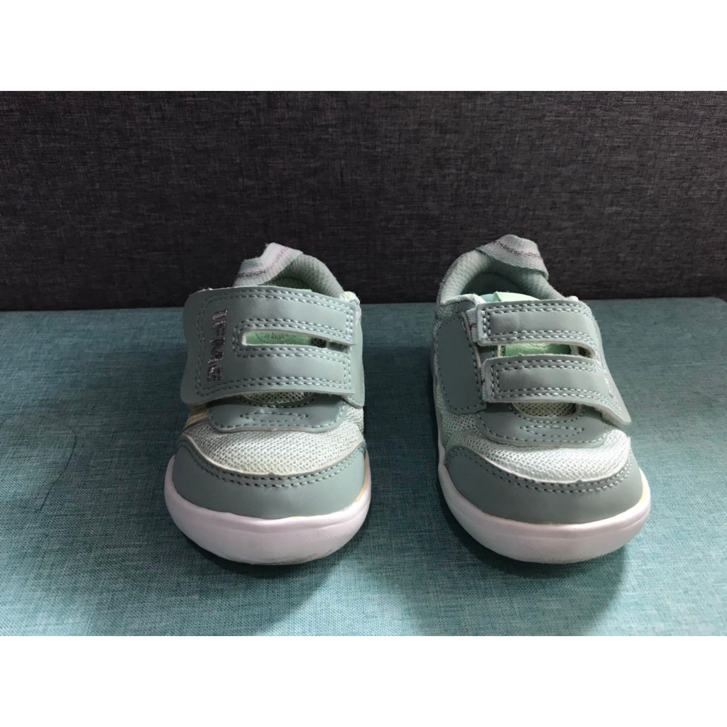 日本IFME童鞋  粉綠色輕量12.5公分（二手）
