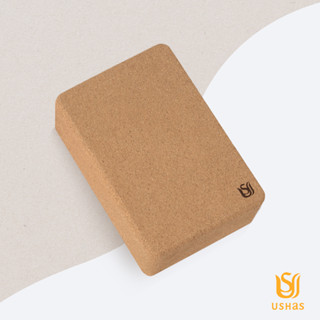 USHaS 瑜癒丨經典軟木瑜珈磚 60D (22.8x15x7.5cm/1入)丨瑜伽磚 皮拉提斯 瑜珈