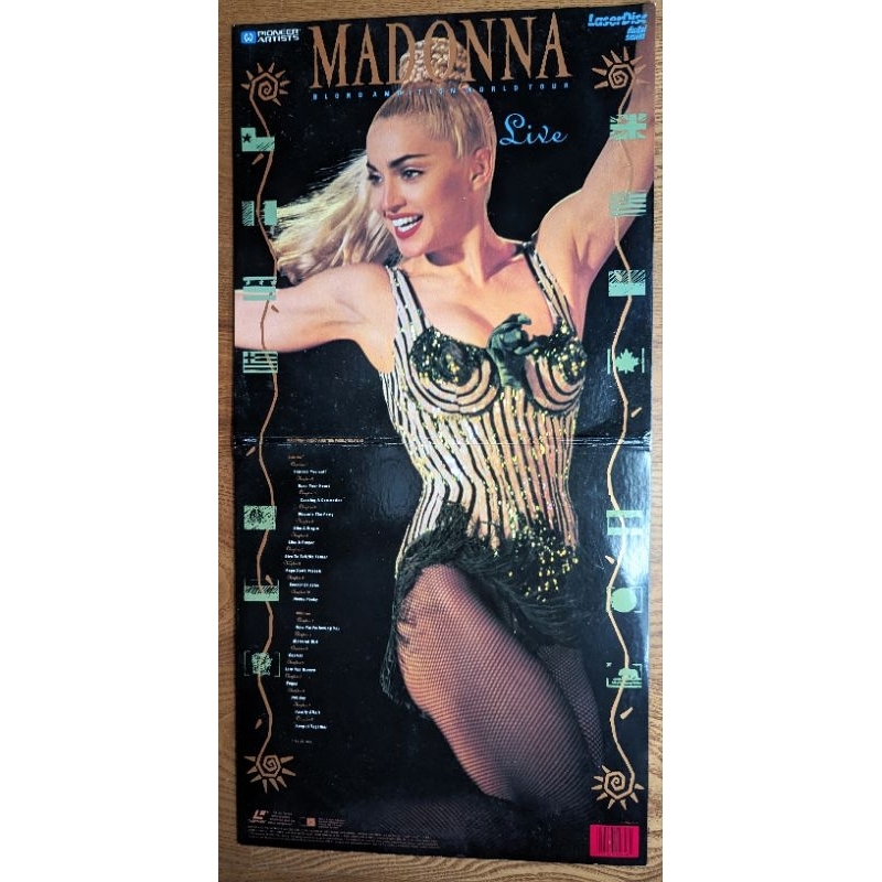 珍稀藏品 瑪丹娜 金髮雄心演唱會 金髮野心演唱會 影像黑膠 Madonna Blonde Ambition LD 12吋