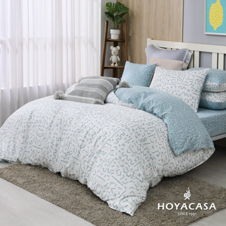 《HOYACASA 伊洛亞》純棉兩用被床包組-天絲入棉30%(單人/雙人/加大