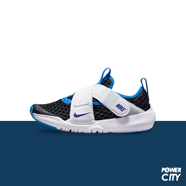 【NIKE】Nike Koemi BR 童鞋 運動鞋 魔鬼氈 黑藍白 中童 -DC9370002